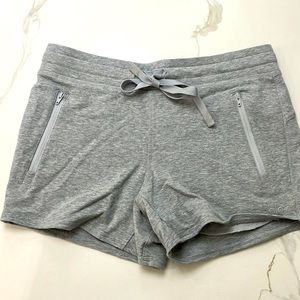 Alo yoga cotton track short size small. Grey. Barely worn